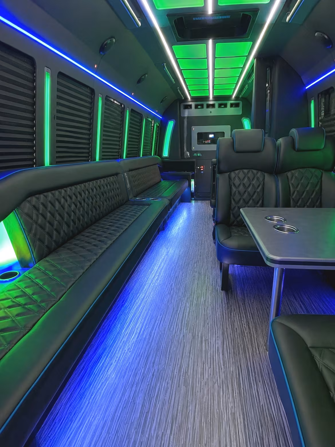Atlantic City Concert & Music Festival Transportation party bus interior