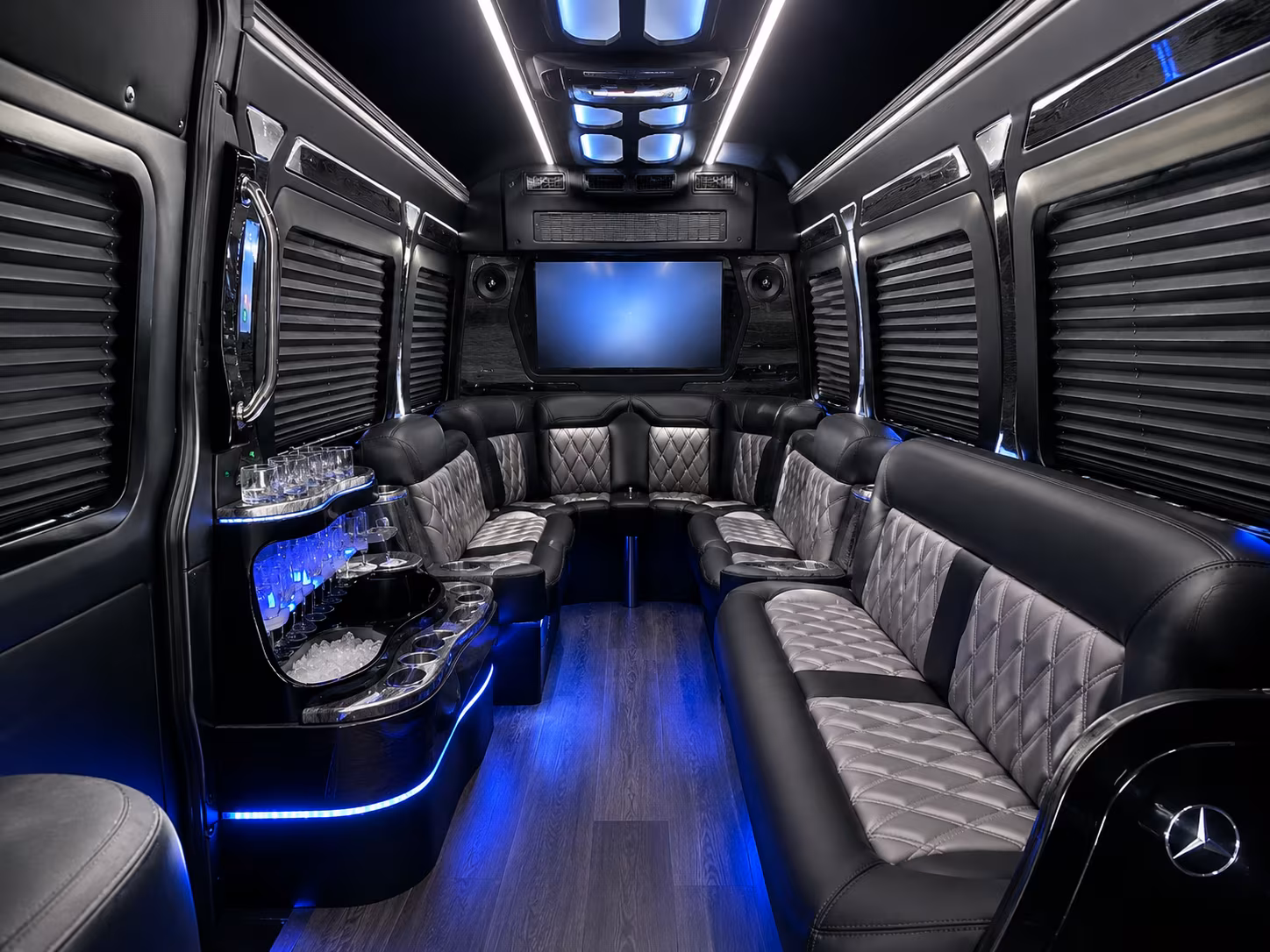 Atlantic City School Event Transportation party bus exterior