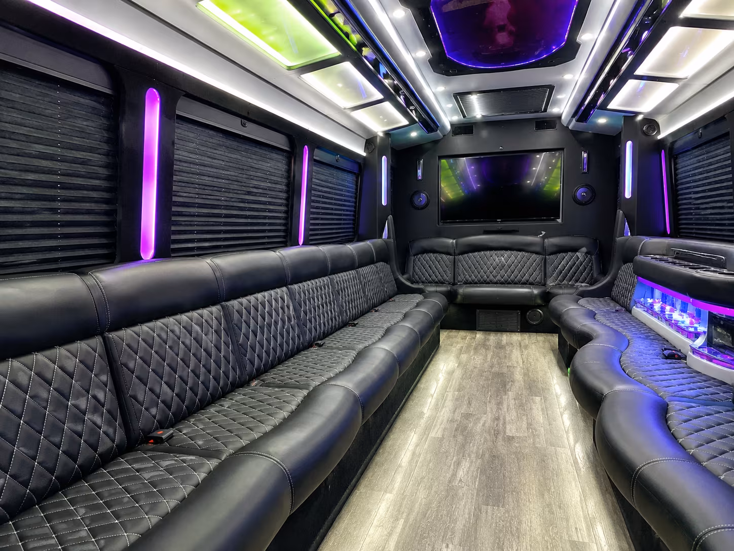 Atlantic City Sporting Event Transportation party bus exterior